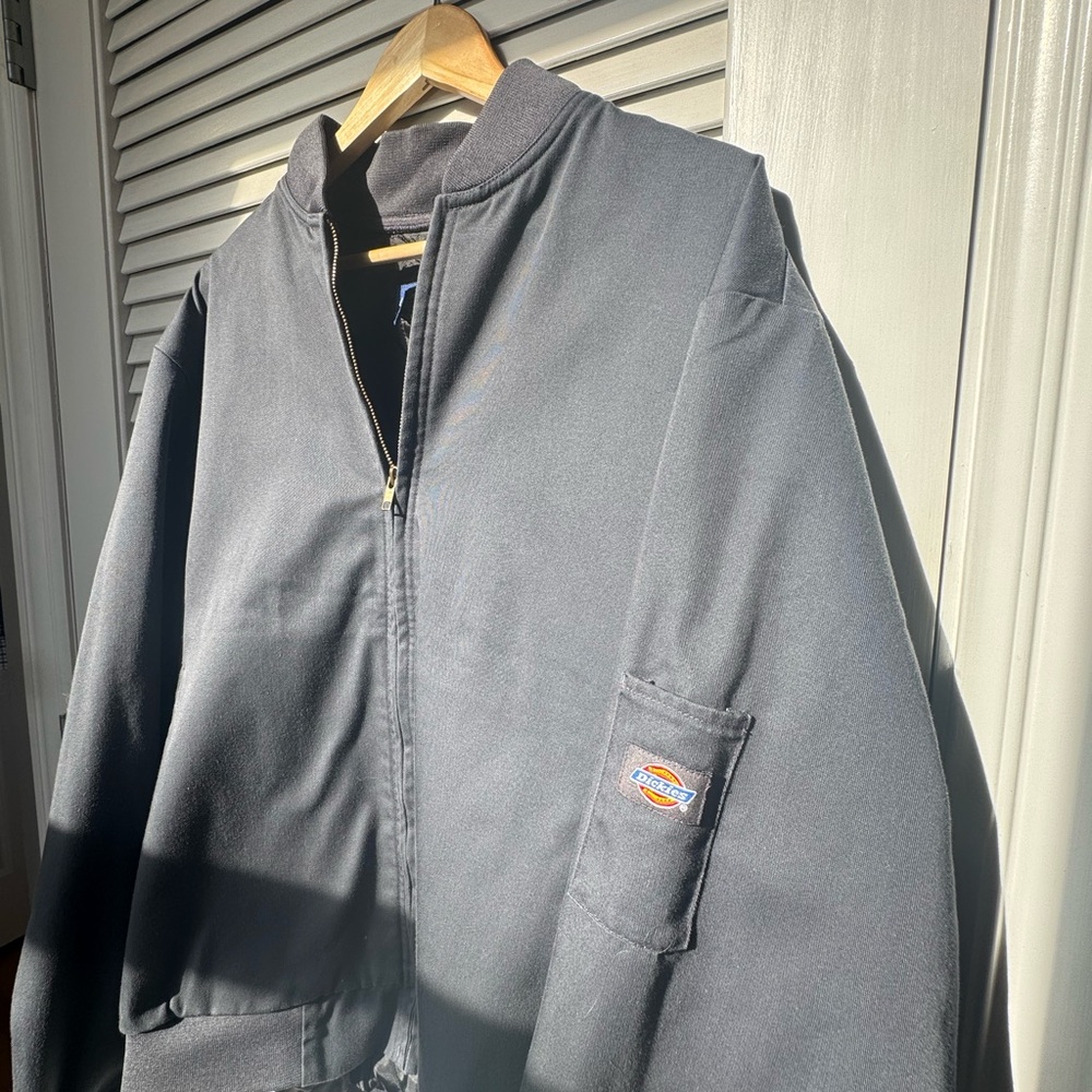 Dickies Men's Charcoal Bomber Jacket 90s